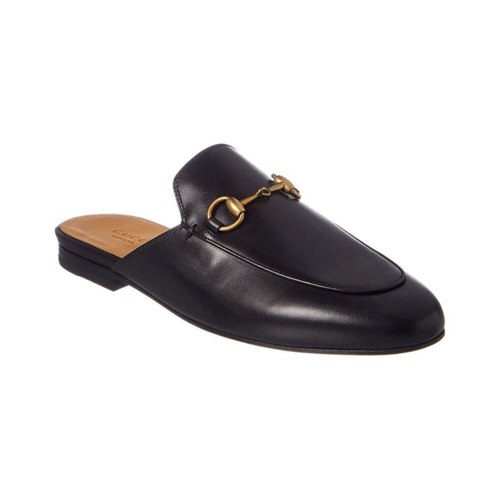 Gucci Princetown Leather Slipper, Black